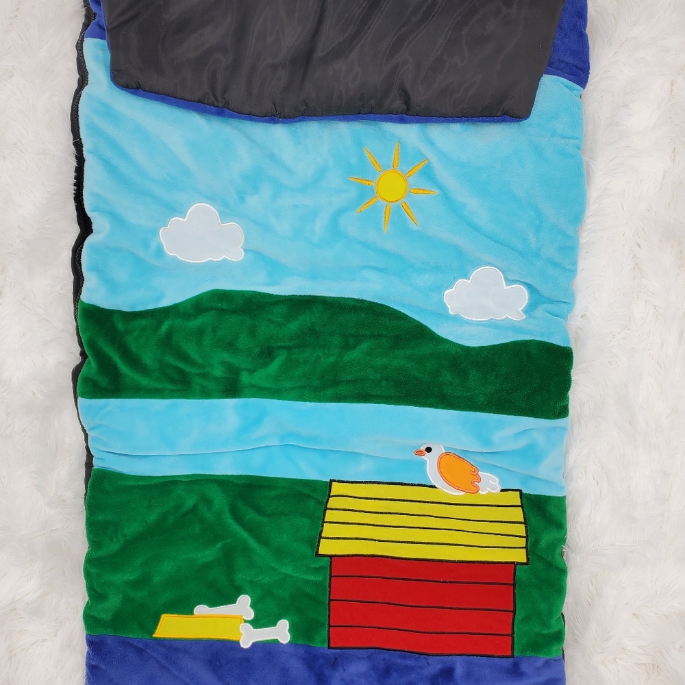 PREOWNED-Toddler Colorful Peanuts Snoopy Sleeping Bag Multicolor Boy
